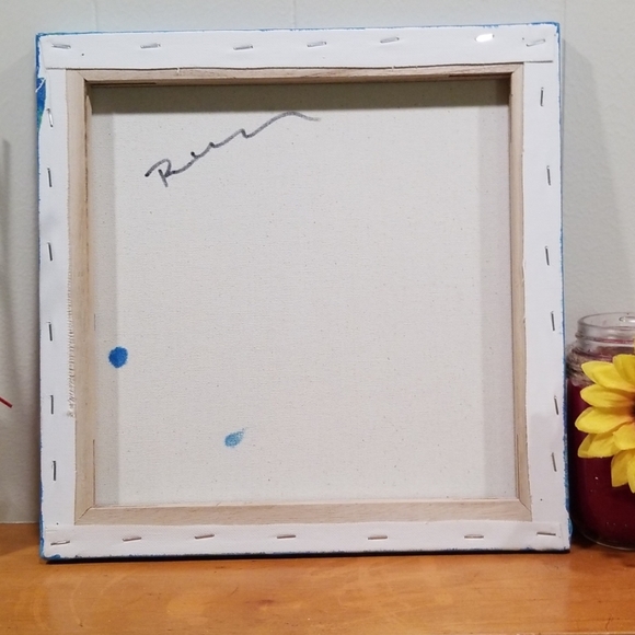 12"x12" Handmade Paint Pour - Picture 6 of 6